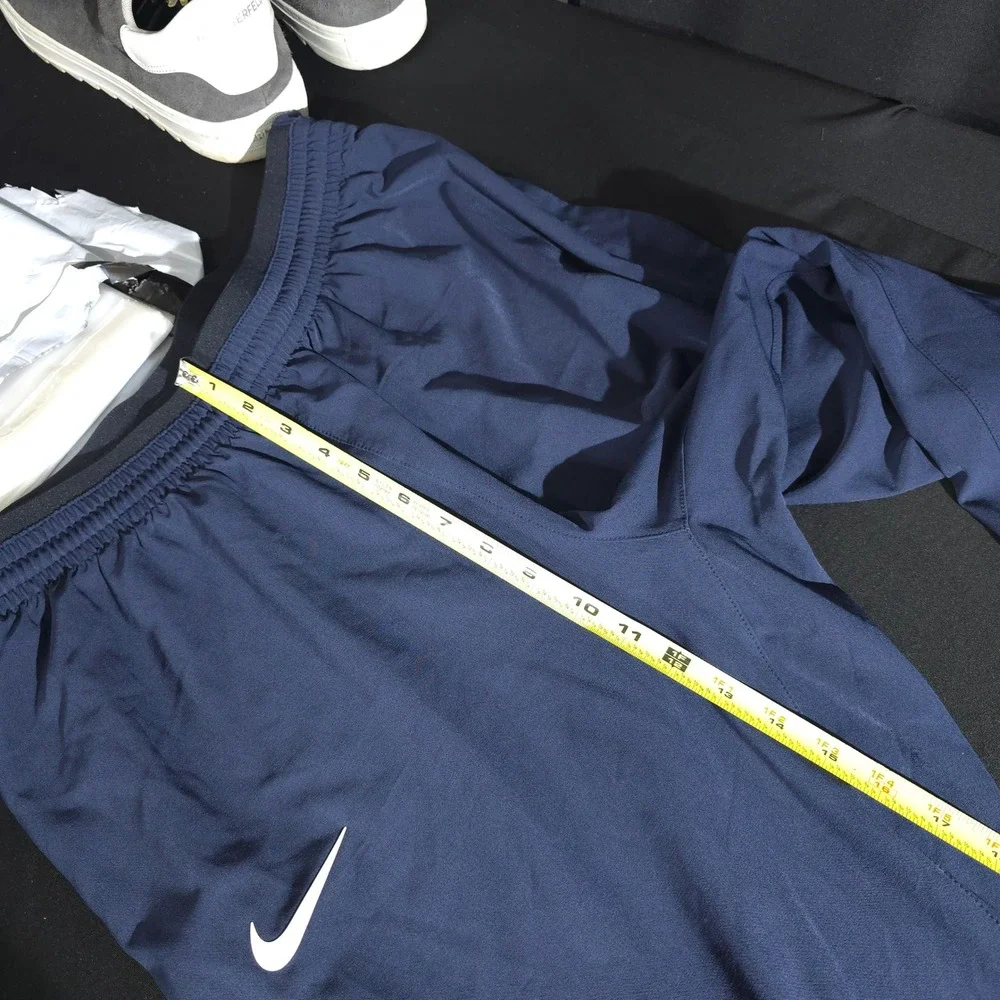 Nike Dri-FIT Track Pants Mens XL Navy Blue AA5111-451 Tapered Ankle Snap Warmup